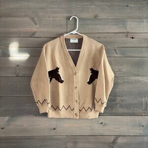 OLD NAVY | Girls Horse Slouchy Cardigan Large (10-12)
